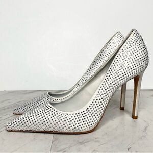 Schutz Lou Crystal Pointy Toe Pump 9B
